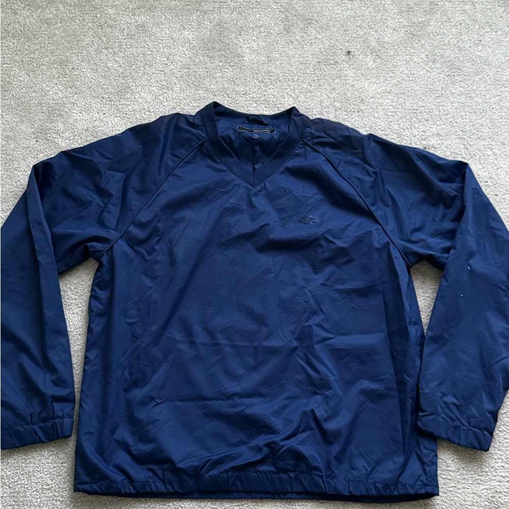Men's Navy Blue Pullover Jacket